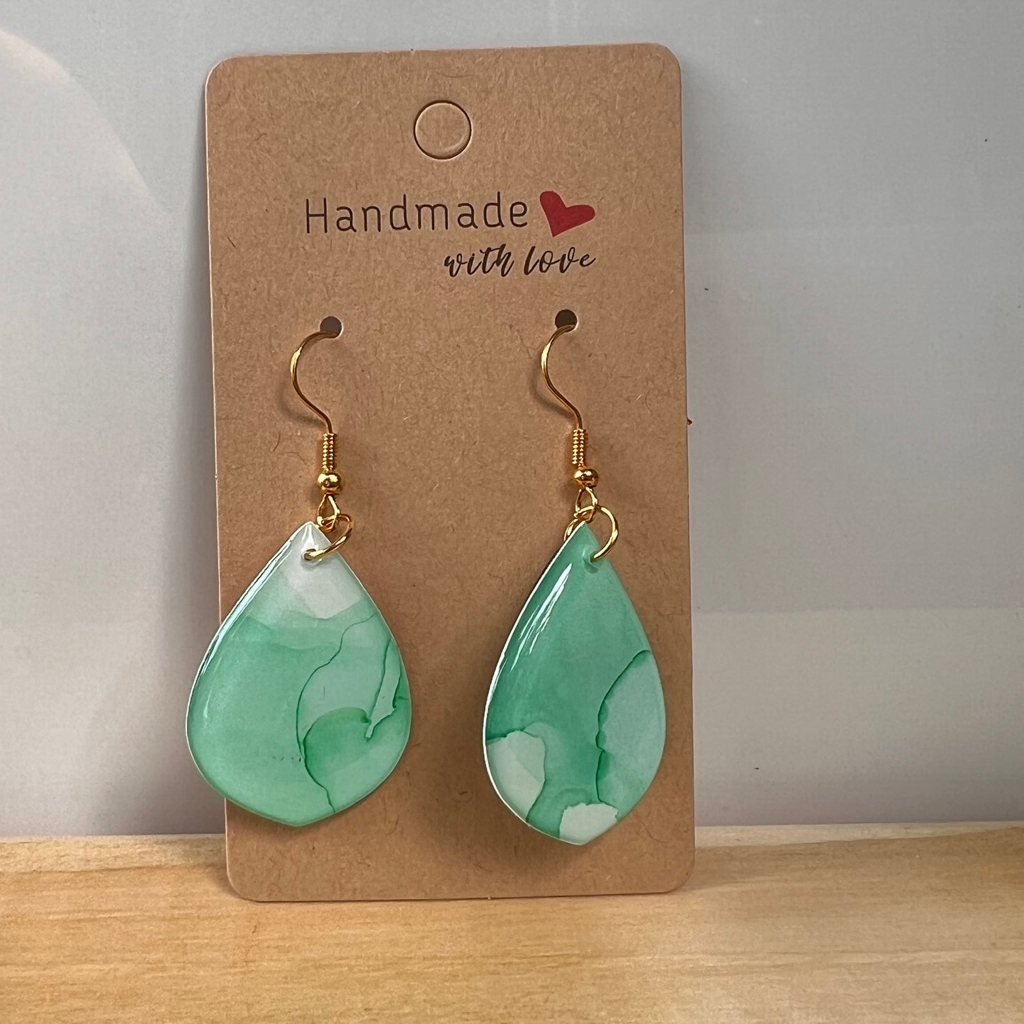 Fluid Art earrings (*colour mix)