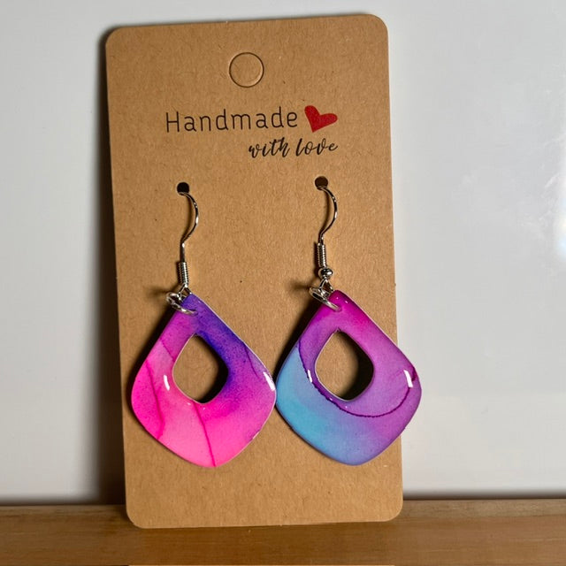 Fluid Art earrings (*colour mix)