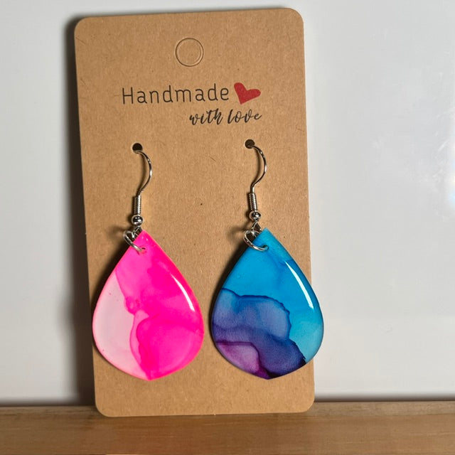 Fluid Art earrings (*colour mix)