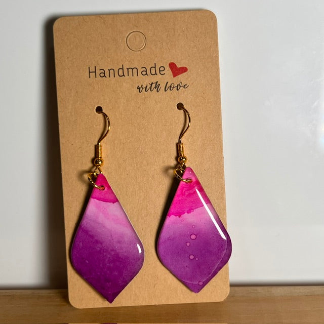 Fluid Art earrings (*colour mix)