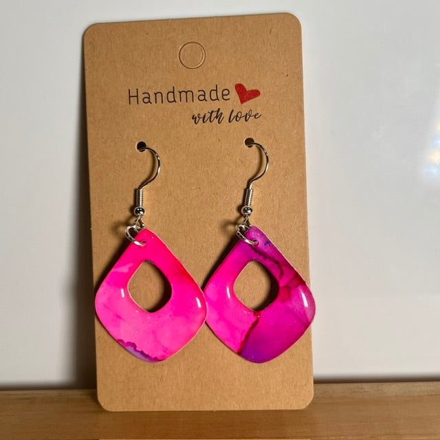Fluid Art earrings (*colour mix)