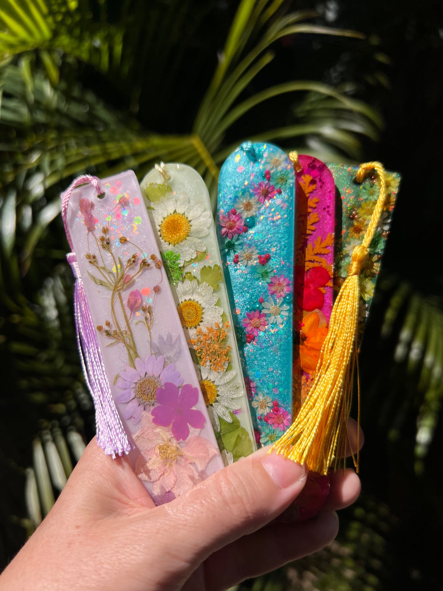 Floral bookmarks