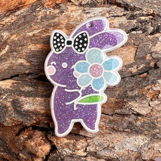 Flower bunny tag
