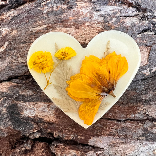 Wildflowers tag - heart large