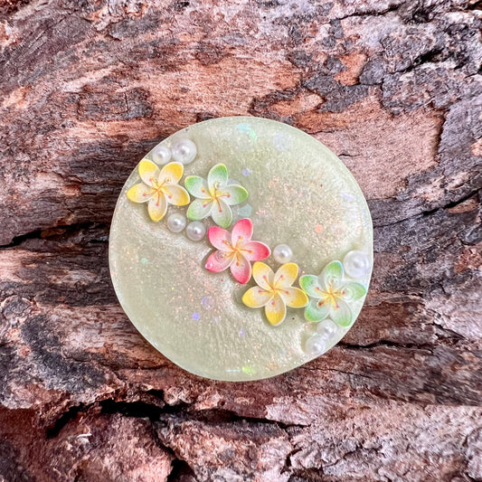 Pastel Blossoms - circle medium
