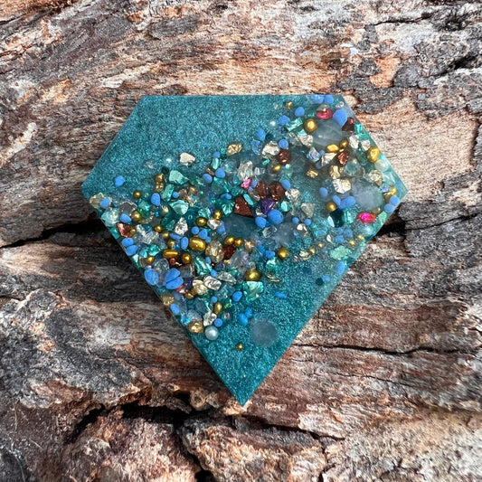 Gemstone tag - diamond large