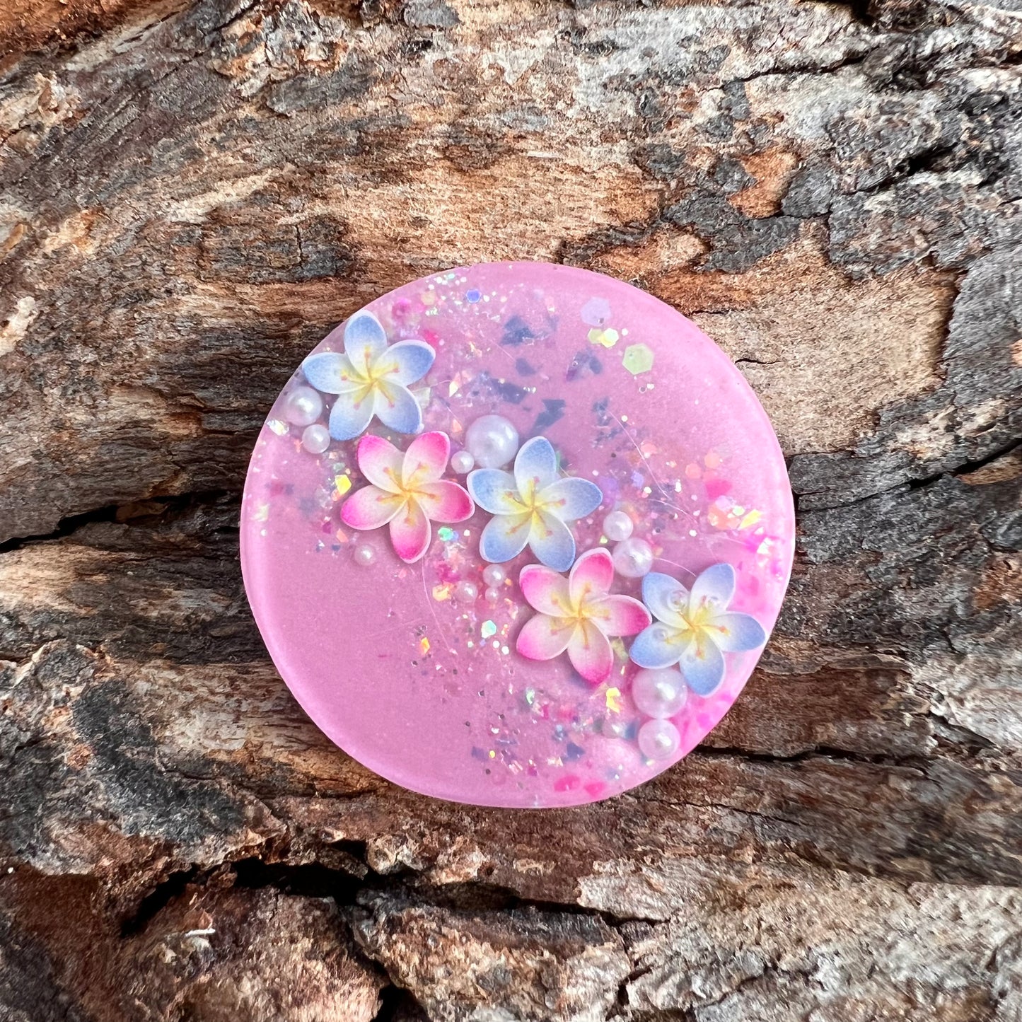 Pastel Blossoms - circle medium