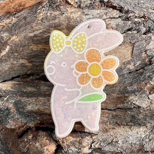 Flower bunny tag