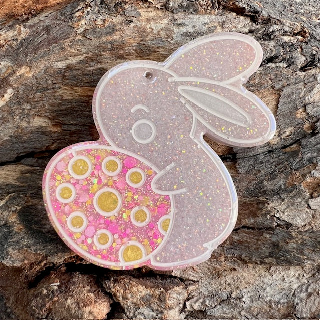 Easter egg bunny tag