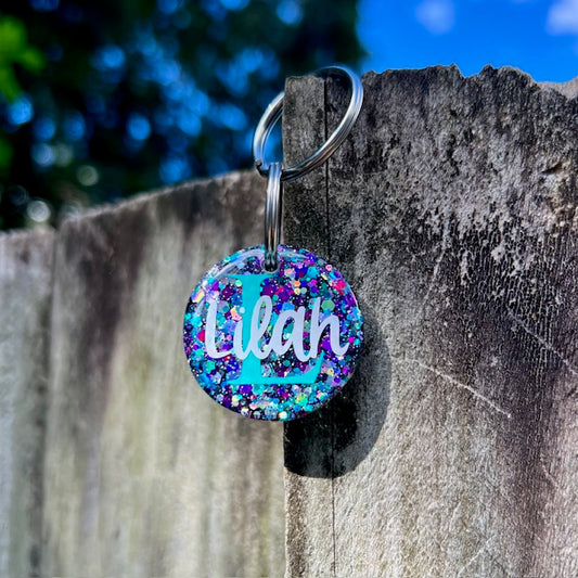 Glitter tag