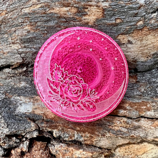 Moon circle tag