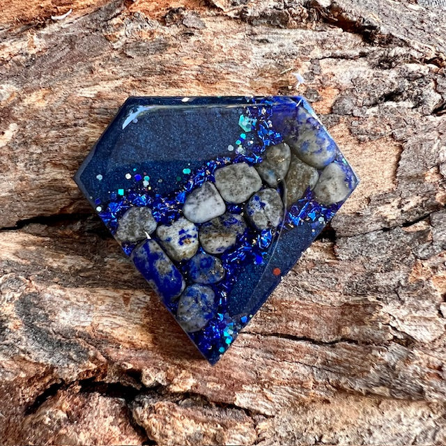 Gemstone tag - diamond large