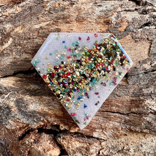 Gemstone tag - diamond large