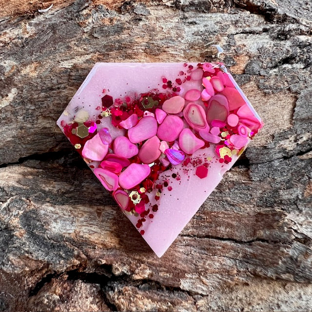 Gemstone tag - diamond large
