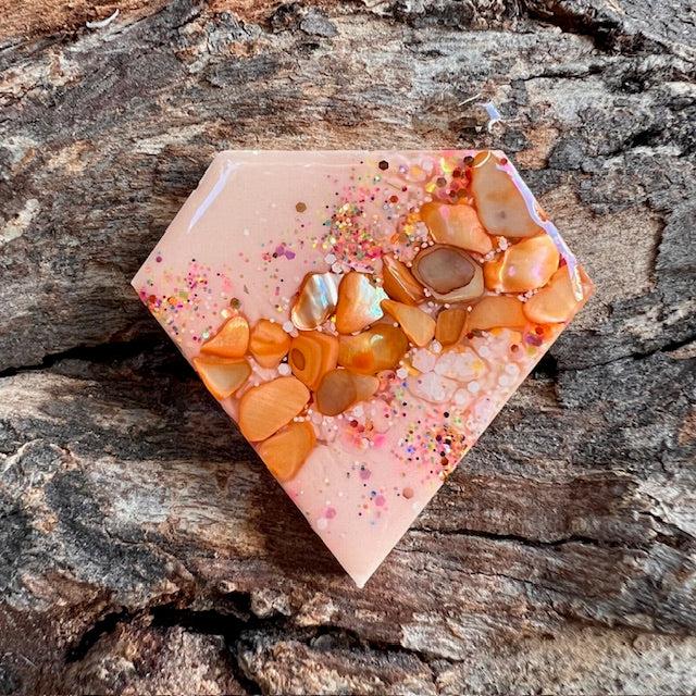 Gemstone tag - diamond large