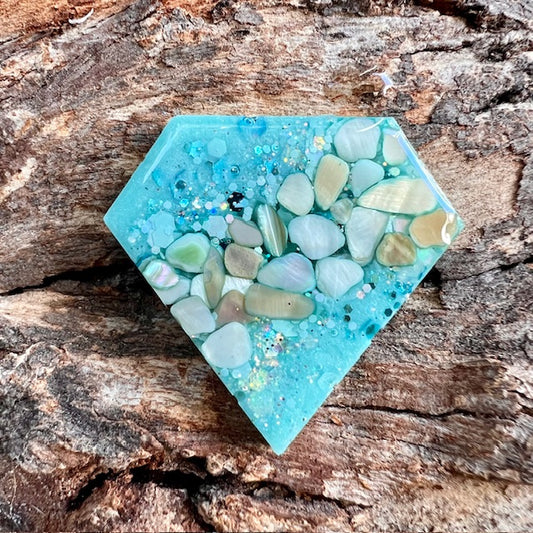 Gemstone tag - diamond large