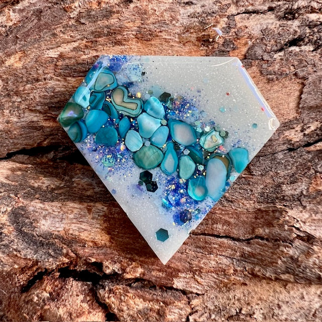 Gemstone tag - diamond large