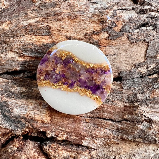 Gemstone tag - circle small