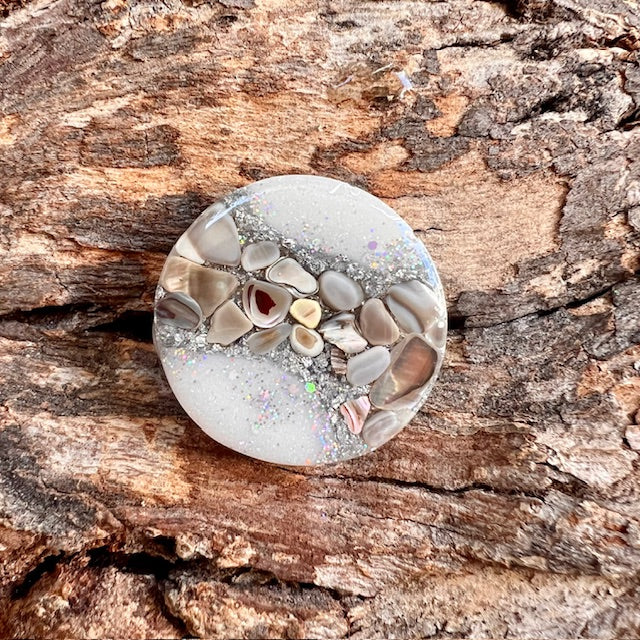 Gemstone tag - circle small
