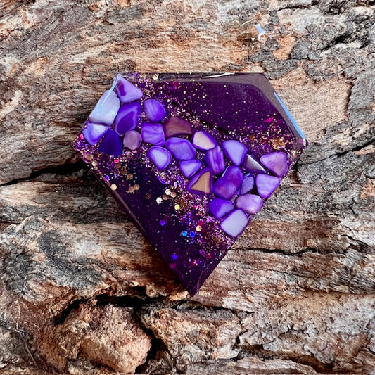 Gemstone tag - diamond large