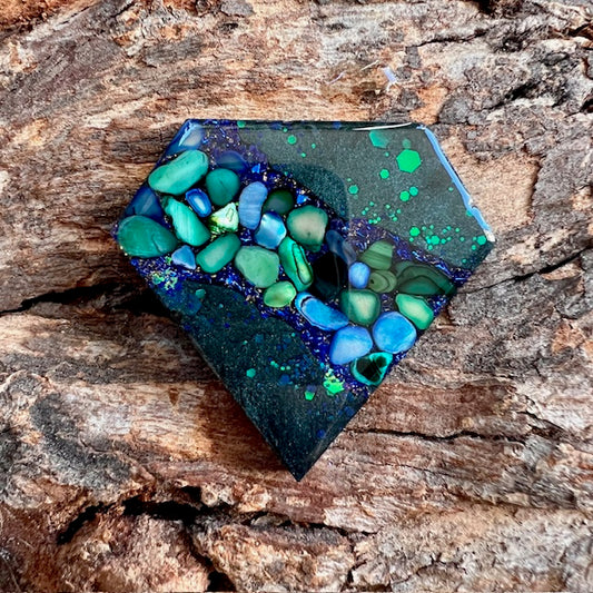 Gemstone tag - diamond large