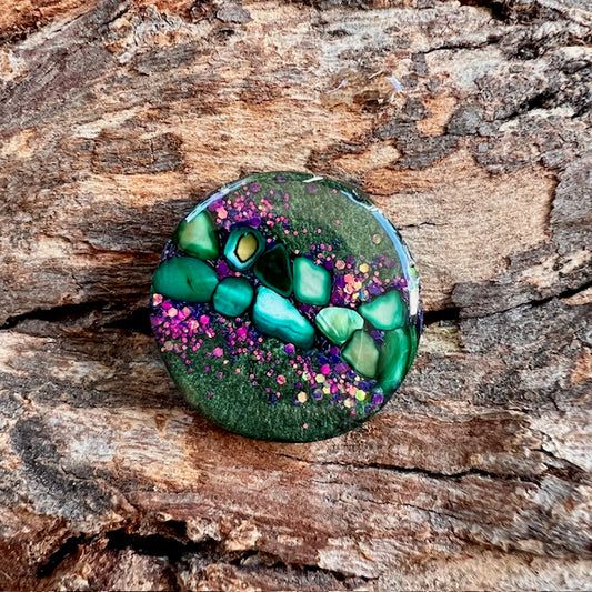 Gemstone tag - circle small