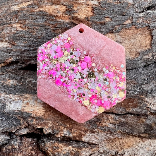 Hexagon tag small