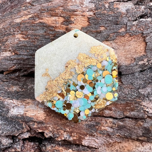 Hexagon tag small