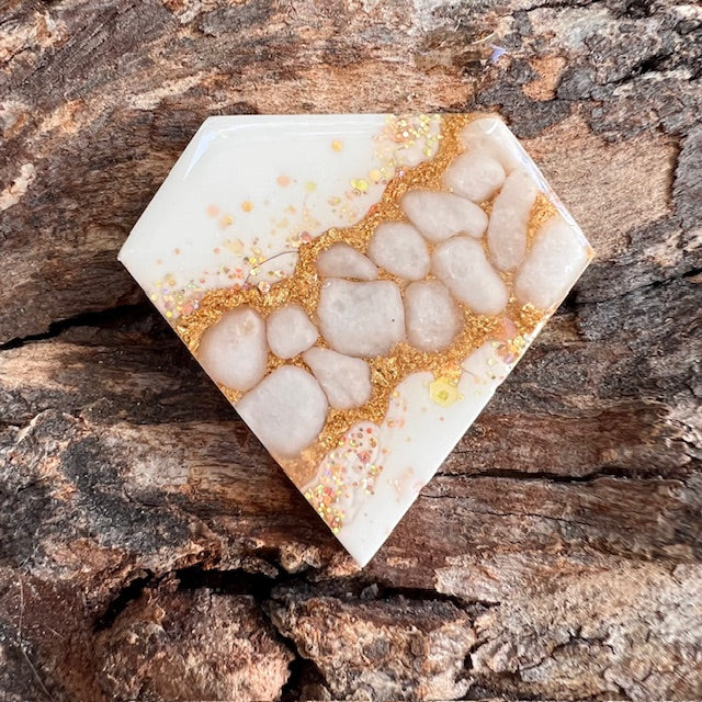 Gemstone tag - diamond large