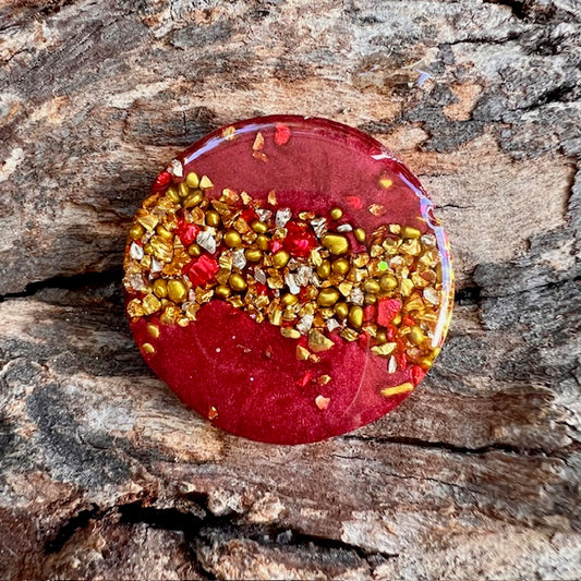 Gemstone tag - circle medium
