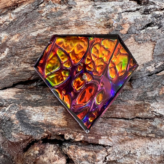 Opal tag - diamond large