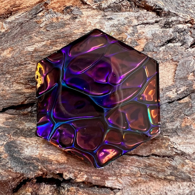 Opal tag - hexagon large