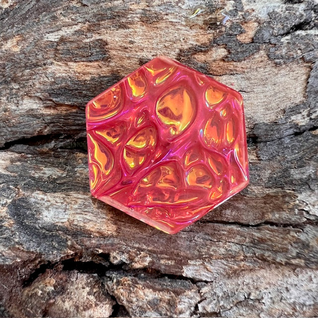 Opal tag - hexagon small