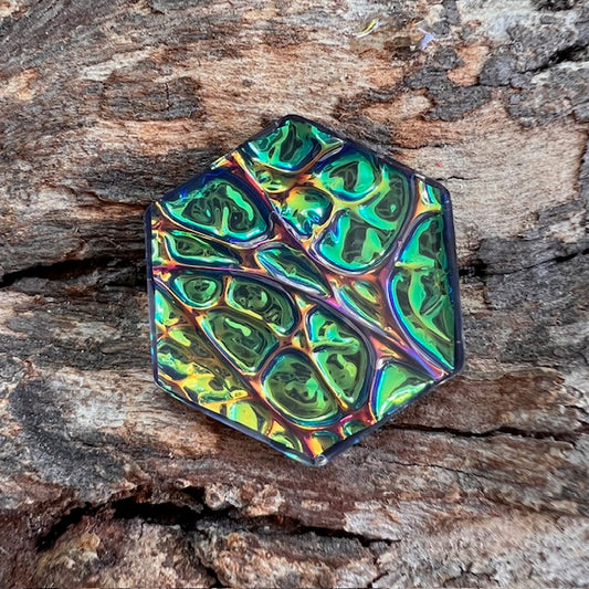 Opal tag - hexagon small