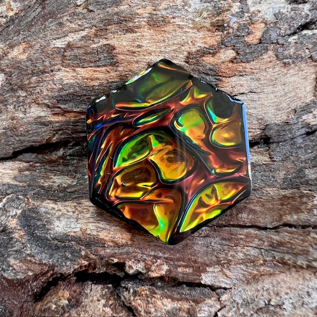 Opal tag - hexagon small