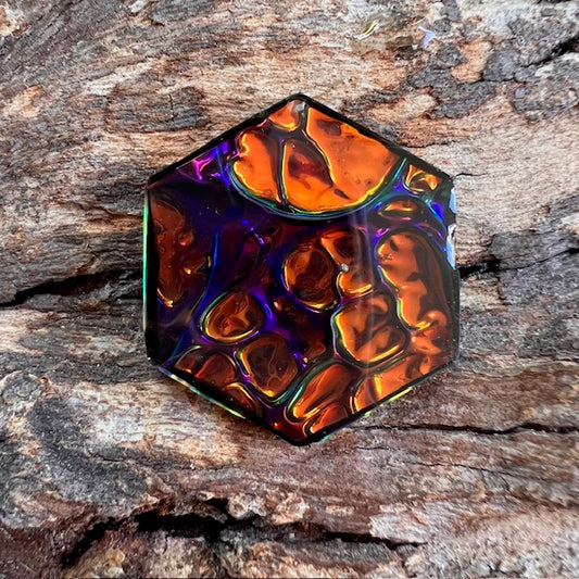Opal tag - hexagon small