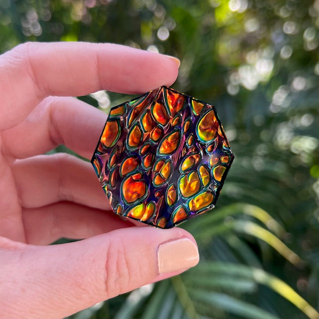 Opal tag - octagon large