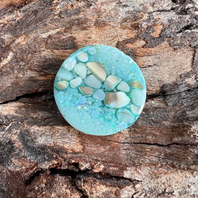 Gemstone tag - circle small
