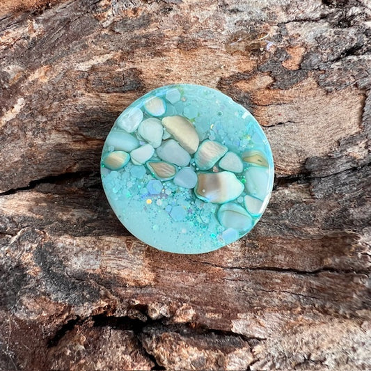 Gemstone tag - circle small
