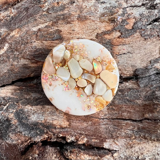 Gemstone tag - circle small