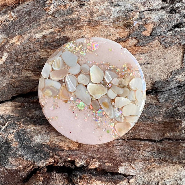 Gemstone tag - circle medium