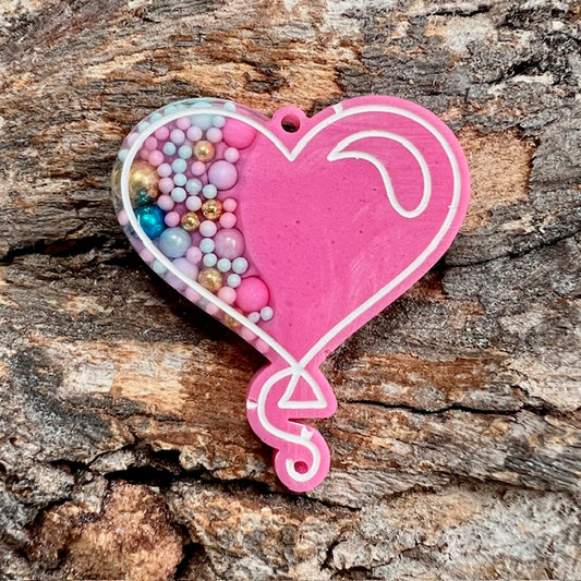 Heart balloon tag