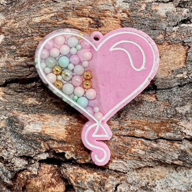 Heart balloon tag