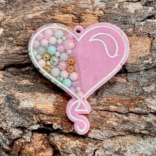 Heart balloon tag