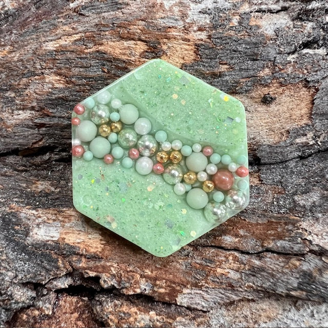 Hexagon tag small
