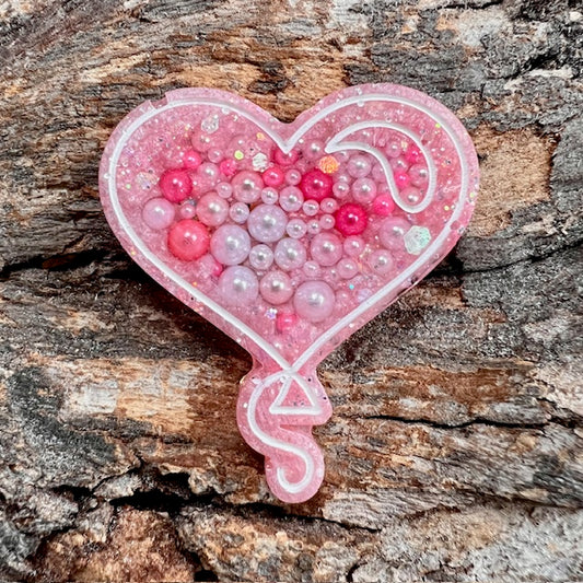 Heart balloon tag