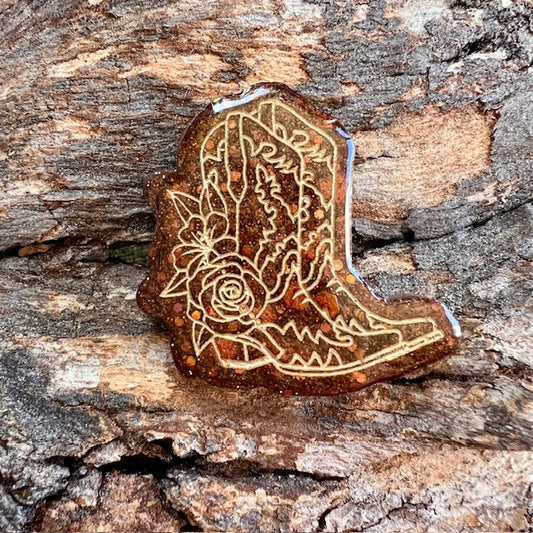 Cowboy boots tag small
