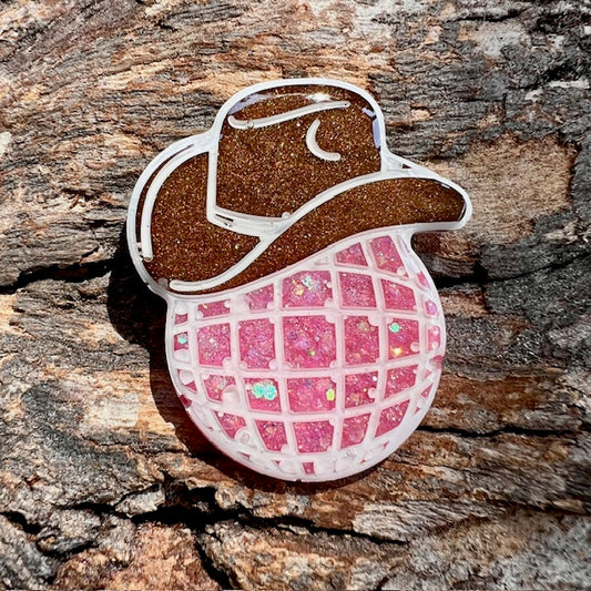 Disco cowgirl tag