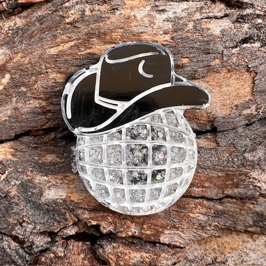 Disco cowgirl tag