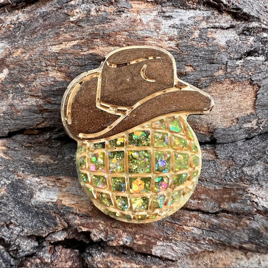 Disco cowgirl tag